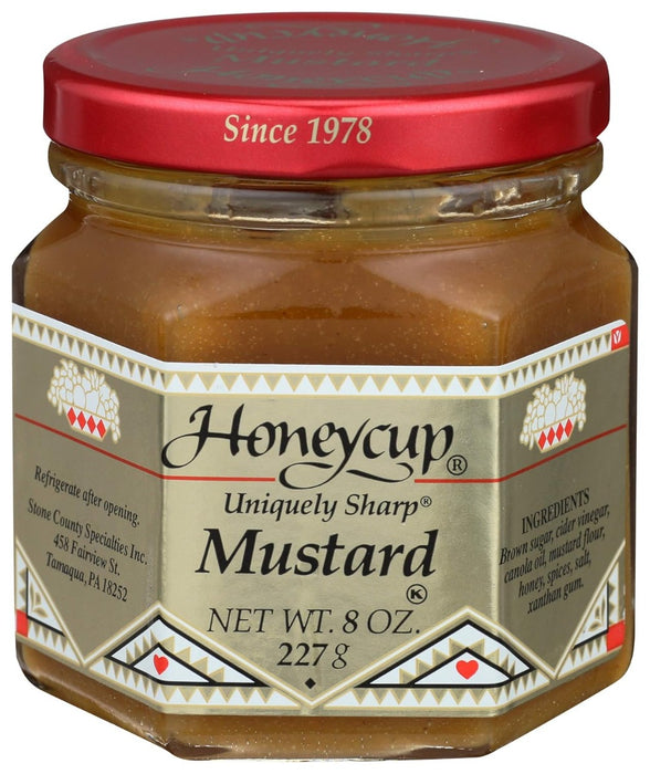 HONEYCUP: Uniquely Sharp Mustard, 8 oz
