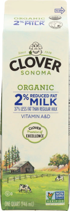 CLOVER SONOMA: Milk 2Prcnt Reduced Fat, 32 oz