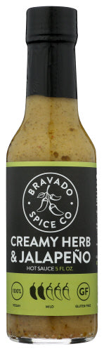 BRAVADO SPICE: Sauce Hot Herb Jalapeno, 5 FO