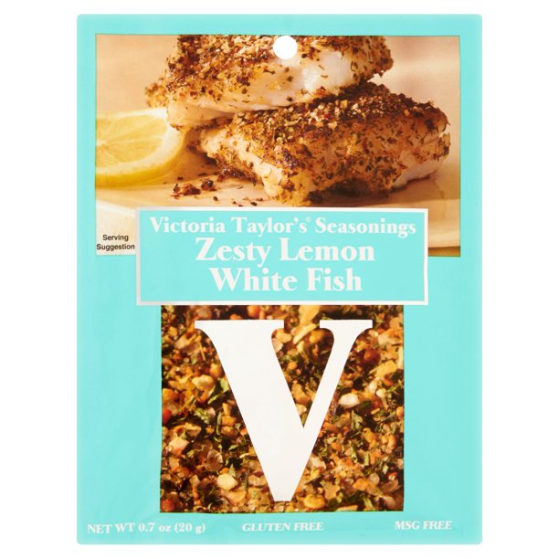 VICTORIA TAYLORS: Ssnng Zsty Lmn Wht Fish, 0.7 oz