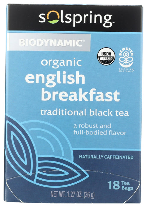 SOLSPRING: Tea English Breakfast, 1 ea