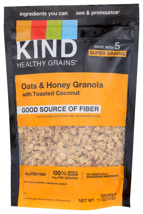 KIND: Healthy Grains Clusters Oats and Honey with Toasted Coconut, 11 oz