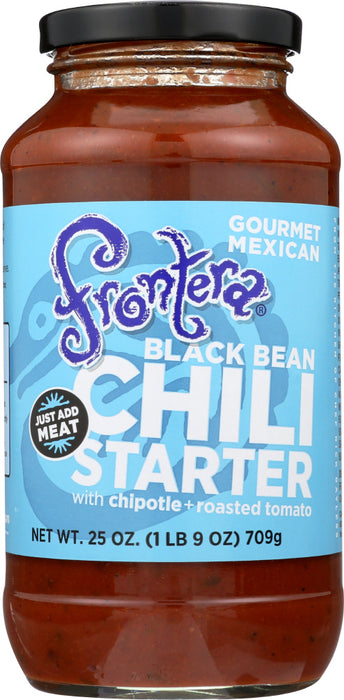 FRONTERA: Chili Starter Bean Blck, 25 oz