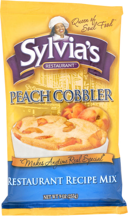 SYLVIAS: Peach Cobbler Mix, 9 oz