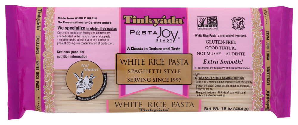 TINKYADA: White Rice Pasta Spaghetti Style, 16 oz