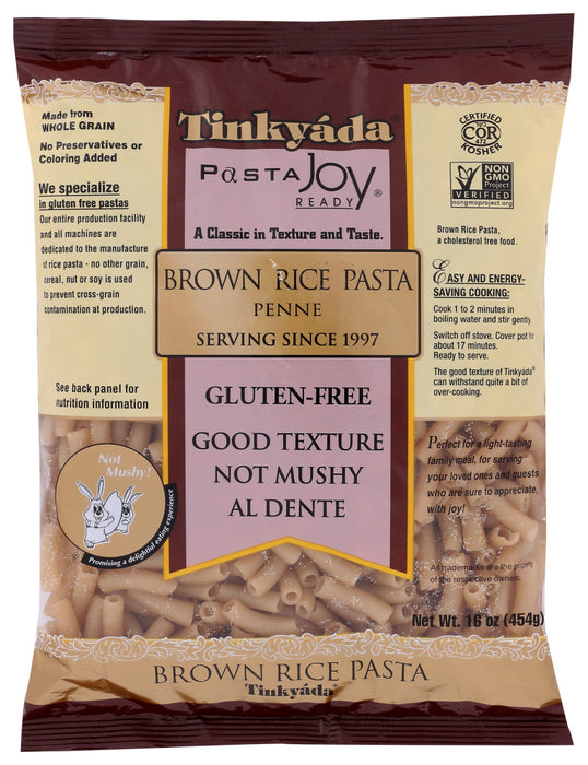 TINKYADA: Brown Rice Penne Pasta, 16 oz