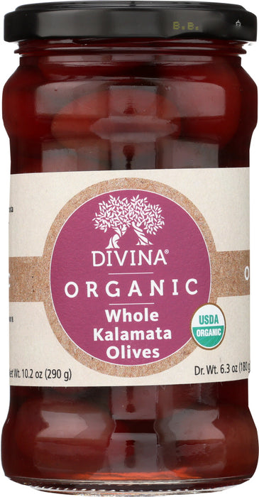 DIVINA: Olive Kalamata Organic Whole, 6.35 OZ