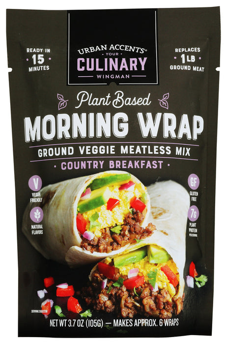 URBAN ACCENTS: Plant Based Morning Wrap, 3.6 oz