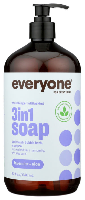 EO PRODUCTS: Everyone 3-in-1 Lavender + Aloe Soap, 32 Oz