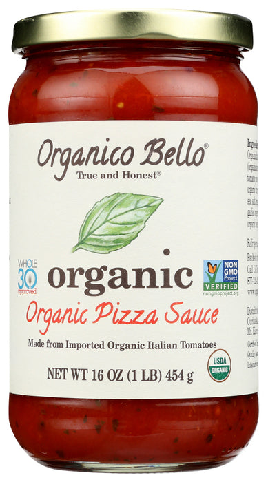 ORGANICO BELLO: Sauce Pizza And Pasta Org, 16 oz