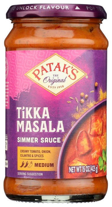PATAK'S: Tikka Masala Simmer Sauce, 15 Oz