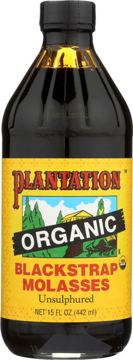 PLANTATION: Organic Blackstrap Molasses, 15 oz