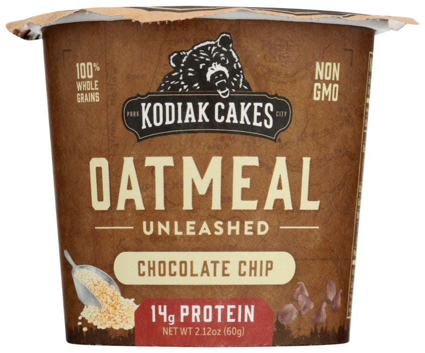 KODIAK: Oatmeal Cup Unleashed Chocolate Chip, 2.12 oz