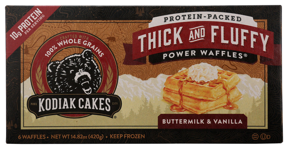 KODIAK: Waffle Btrmlk Van Thk Flf, 14.82 oz
