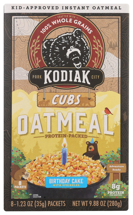 KODIAK: Oatmeal Kids Birthday Cak, 9.88 oz