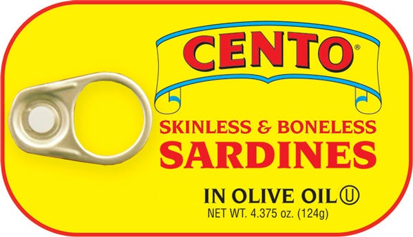 CENTO: Sardine Skinless And Boneless, 4.37 oz