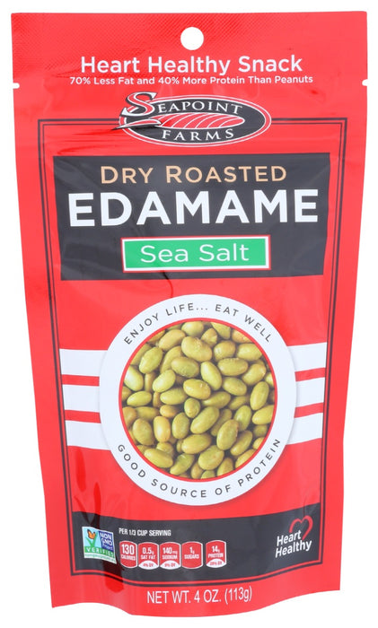 SEAPOINT FARMS: Edamame Dry Roasted Sea Salt, 4 oz