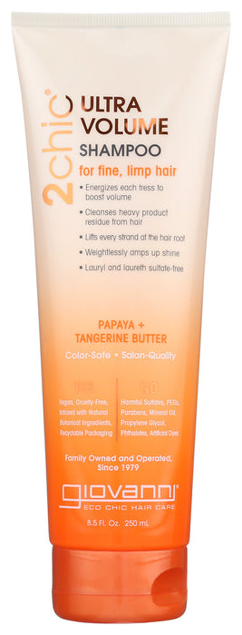 GIOVANNI COSMETICS: Tangerine & Papaya Butter Ultra-Volume Shampoo, 8.5 oz