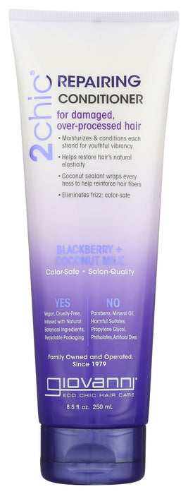 GIOVANNI: Cosmetics Ultra-Repair Conditioner Blackberry & Coconut Milk, 8.5 Oz
