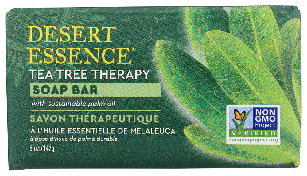DESERT ESSENCE: Cleansing Bar Tea Tree Therapy, 5 oz