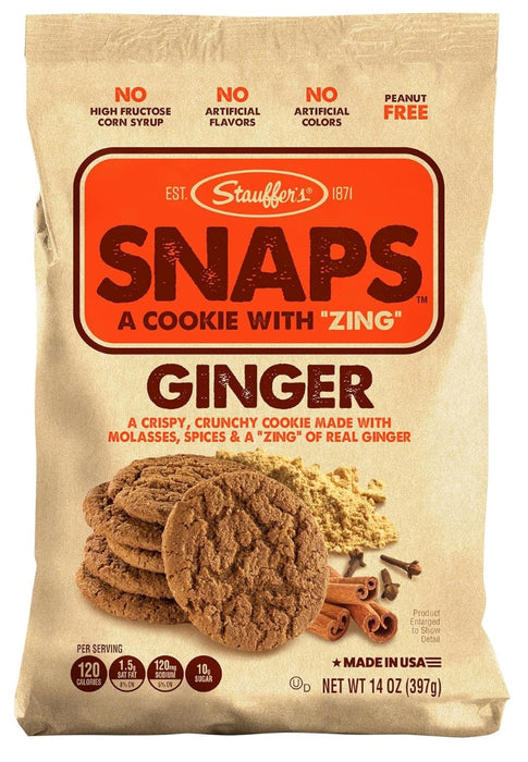 STAUFFER: Ginger Snaps Original Cookies, 14 oz
