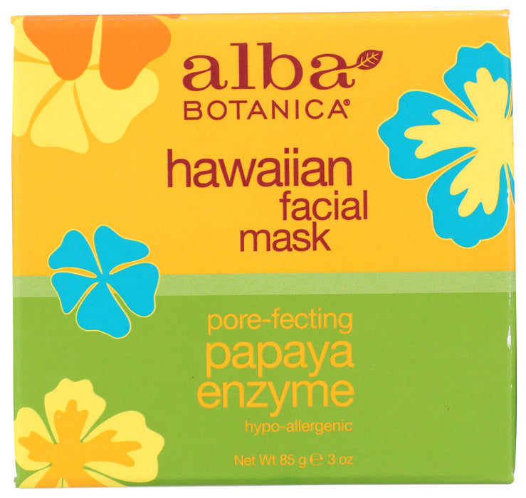 ALBA BOTANICA: Hawaiian Facial Mask Papaya Enzyme, 3 oz