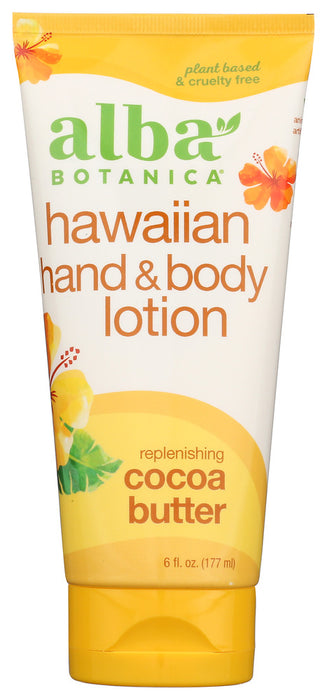 ALBA BOTANICA: Hawaiian Hand & Body Lotion Cocoa Butter, 7 oz