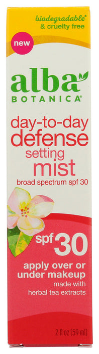 ALBA BOTANICA: Day To Day Defense SPF 30 Setting Mist, 2 fo