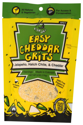 FISHSKI PROVISIONS: Grits Cheddar Jalapeno, 6 oz