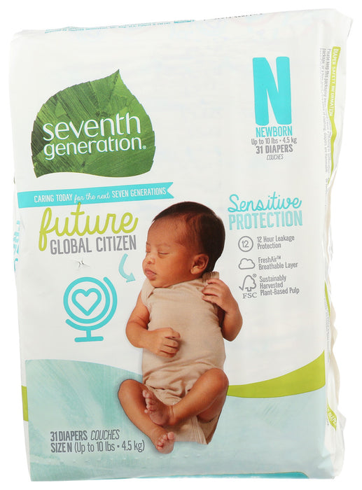 SEVENTH GENERATION: Diaper Small Nb, 31 pc
