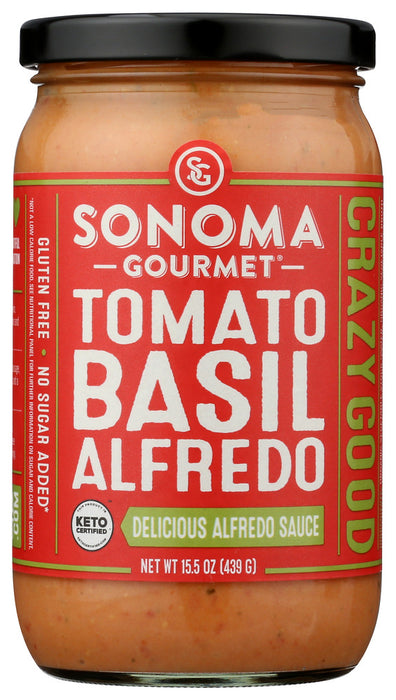 SONOMA GOURMET: Tomato Basil Alfredo Sauce, 15.5 oz