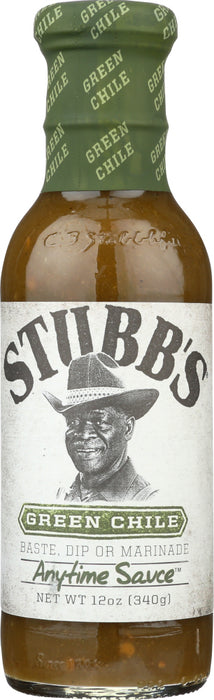 STUBBS: Green Chile Anytime Sauce, 12 oz