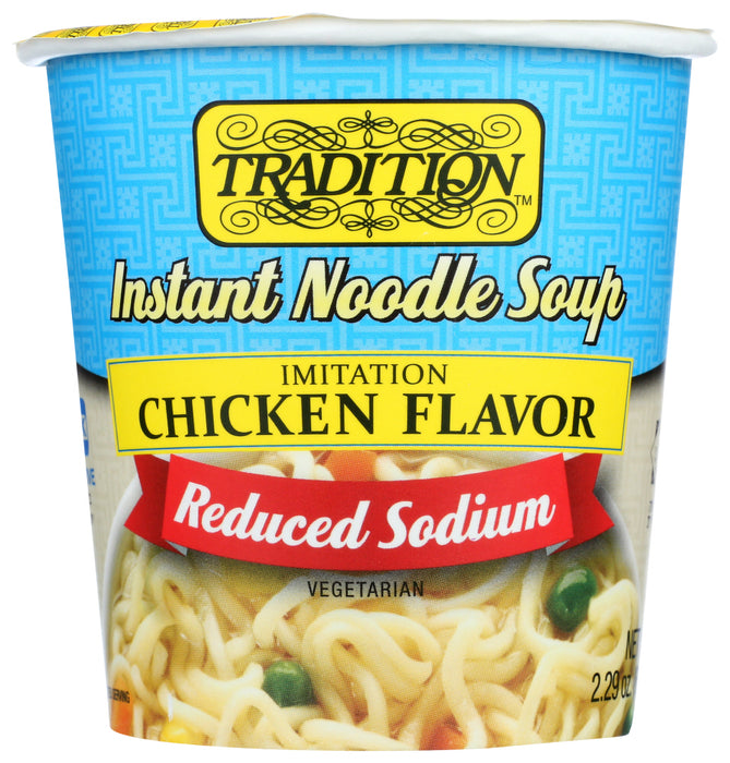 TRADITION: Chicken Instant Noodle Soup Reduced Sodium, 2.29 oz
