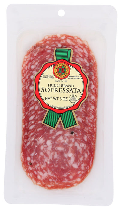 DANIELE: Sopressata Swt Sliced, 3 oz