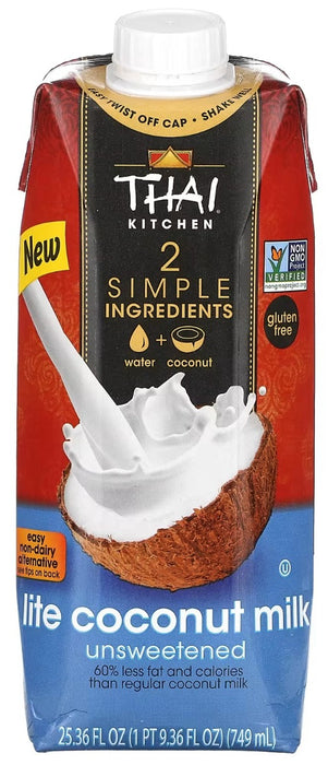 THAI KITCHEN: Lite Coconut Milk, 25.36 fo