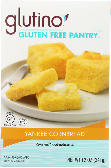 GLUTINO: Gluten Free Pantry Yankee Cornbread Mix, 12 oz