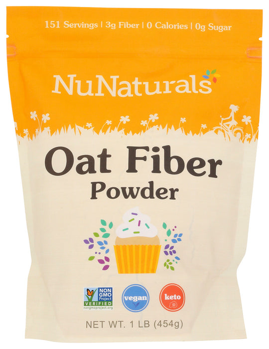 NUNATURALS INC: Oat Fiber Powder, 1lb