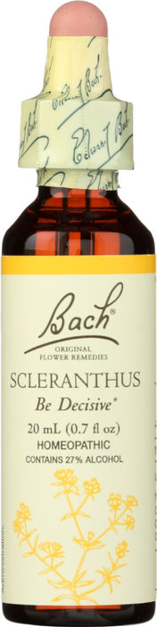 BACH: Be Decisive Flower Remedies Scleranthus, 20 ml