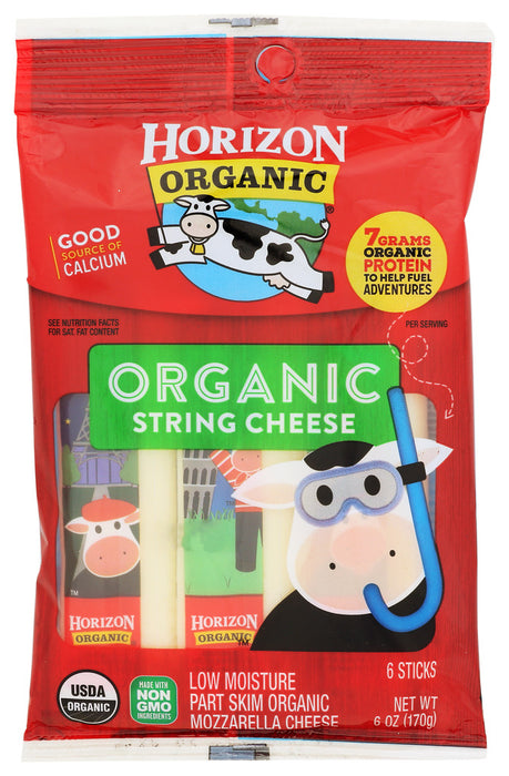 HORIZON: Organic Mozzarella String Cheese, 6 oz
