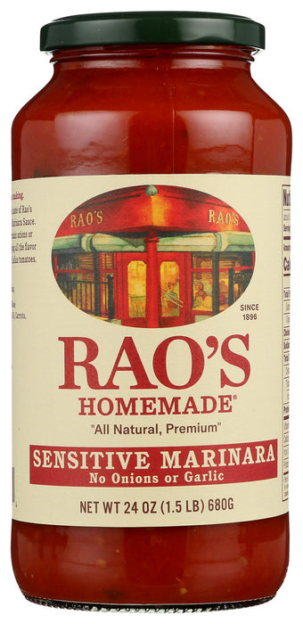 RAO'S: Homemade All Natural Marinara Sauce Sensitive Formula, 24 oz