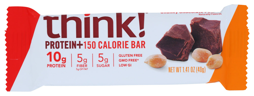 THINKTHIN: Lean Protein and Fiber Bar Chunky Chocolate Peanut, 1.41 oz