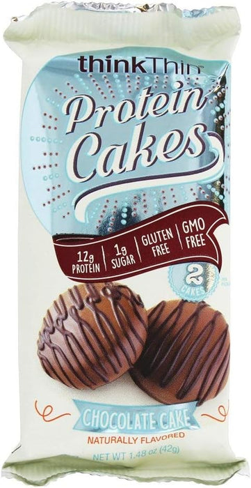 THINK THIN: Protein Chocolate Cake Bar 2ct, 1.48 oz