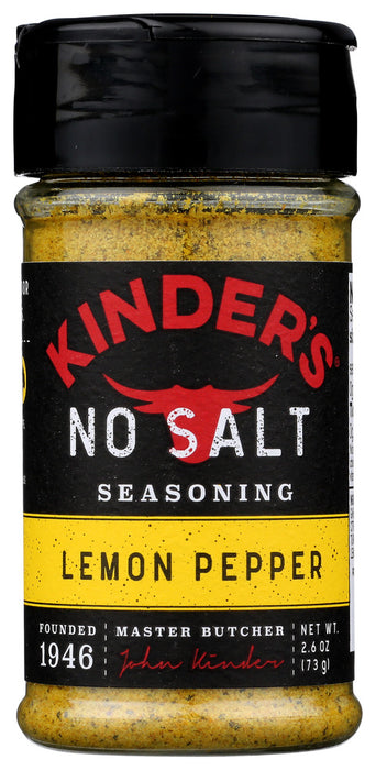 KINDERS: Spice No Salt Lemon Pepper, 2.6 OZ