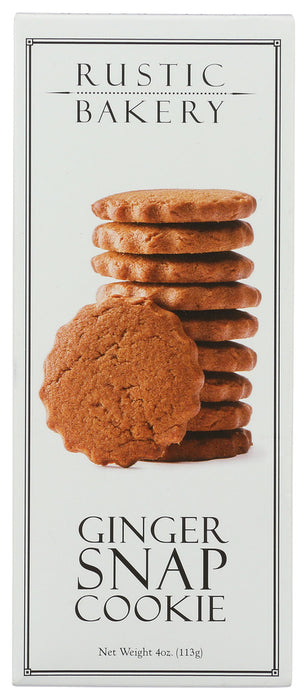 RUSTIC BAKERY: Ginger Snap Cookies, 4 oz