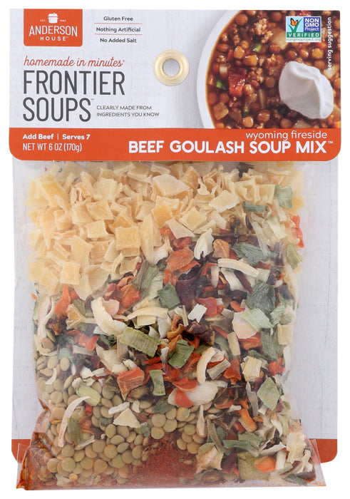 FRONTIER SOUP: Soup Mix Goulash Beef Wyoming, 6 oz