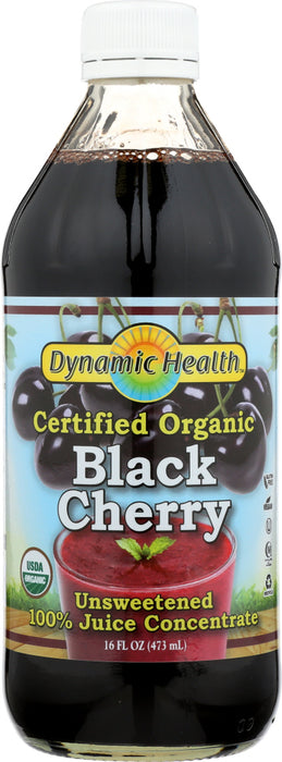 DYNAMIC HEALTH: Pure Black Cherry Juice Concentrate, 16 oz