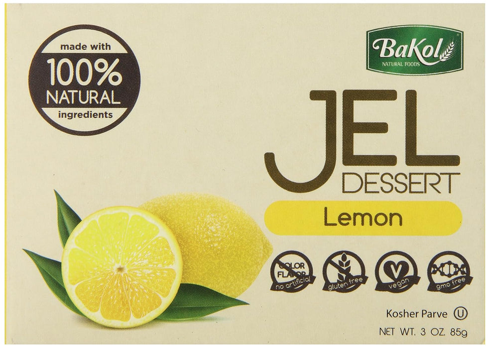 BAKOL: Jel Dessert Lemon All Natural, 3 oz