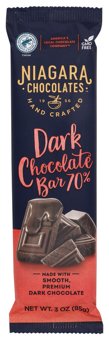 NIAGARA: 70%Dark Chocolate Bar, 3 oz