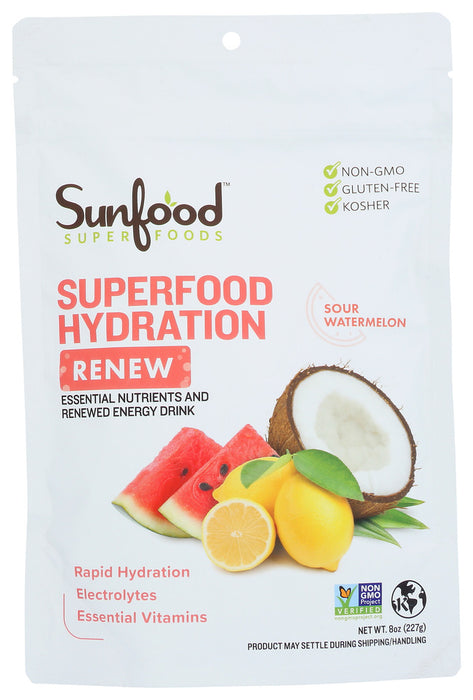 SUNFOOD SUPERFOODS: Superfood Hydratn Renew, 8 OZ