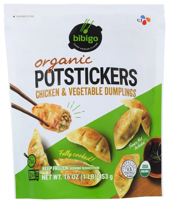 BIBIGO: Organic Potstickers Chicken and Vegetable Dumplings, 16 oz